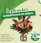 Deko Blumen im V-Markt Prospekt September Blumenstrauß des Monats im aktuellen V-Markt Prospekt für 24,99 €