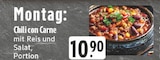 Chili con Carne mit Reis und Salat Angebote bei E center Herne für 10,90 €