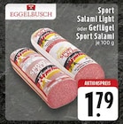 Sport Salami Light oder Geflügel Sport Salami bei EDEKA im Mettingen Prospekt für 1,79 €