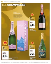 Promos Champagne Brut Rosé dans le catalogue "MA CAVE AU MEILLEUR PRIX" de Carrefour à la page 38