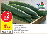 Promo Concombre à 1,69 € dans le catalogue Intermarché Contact à Groix