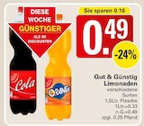 Aktuelle Cola Angebote bei WEZ in Minden Aktuelles Limonaden Angebot bei WEZ in Minden ab 0,49 €