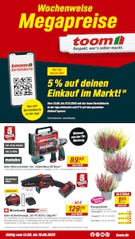 Aktueller toom Baumarkt Prospekt "Respekt, wer's selber macht." Seite 1 von 16 Seiten