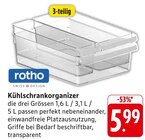 Kühlschrankorganizer im Angebot bei E center in Darmstadt Kühlschrankorganizer Angebote von Rotho bei E center Darmstadt für 5,99 €