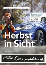Volkswagen Prospekt "Herbst in Sicht" für Löbnitz, 1 Seite, 01.09.2023 - 30.11.2023