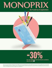 Promos Fournitures Scolaires dans le catalogue "MONOPRIX" de Monoprix Marseille Rebublique Fournitures Scolaires en promo dans le catalogue Monoprix Marseille Rebublique à la page 1