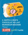 Promo BOÎTE À ŒUFS CHOCOLAT AU LAIT MONSIEUR MADAME à 2,47 € dans le catalogue Monoprix à Lille