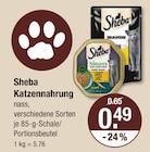Katzennahrung im V-Markt Prospekt Katzennahrung von Sheba im aktuellen V-Markt Prospekt für 0,49 €