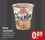 Aktuelles Nissin Cup Nudeln Angebot bei famila Nordost in Lübeck ab 0,89 €