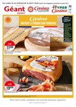 Catalogue Casino Supermarchés à Cannes, avec 4 pages Prospectus Casino Supermarchés à Cannes, "Casino soutient la production française", 4 pages, 03/08/2020 - 16/08/2020