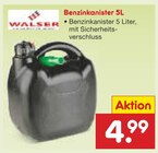 Benzinkanister im Angebot bei Netto Marken-Discount in Dortmund Benzinkanister Angebote von Walser bei Netto Marken-Discount Dortmund für 4,99 €