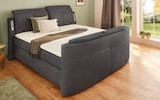 Aktuelles Boxspringbett Movie Star Mix, grau, 180 x 200 cm, inkl. TV-Halterung Angebot bei HARDECK in Wuppertal ab 1.799,00 €