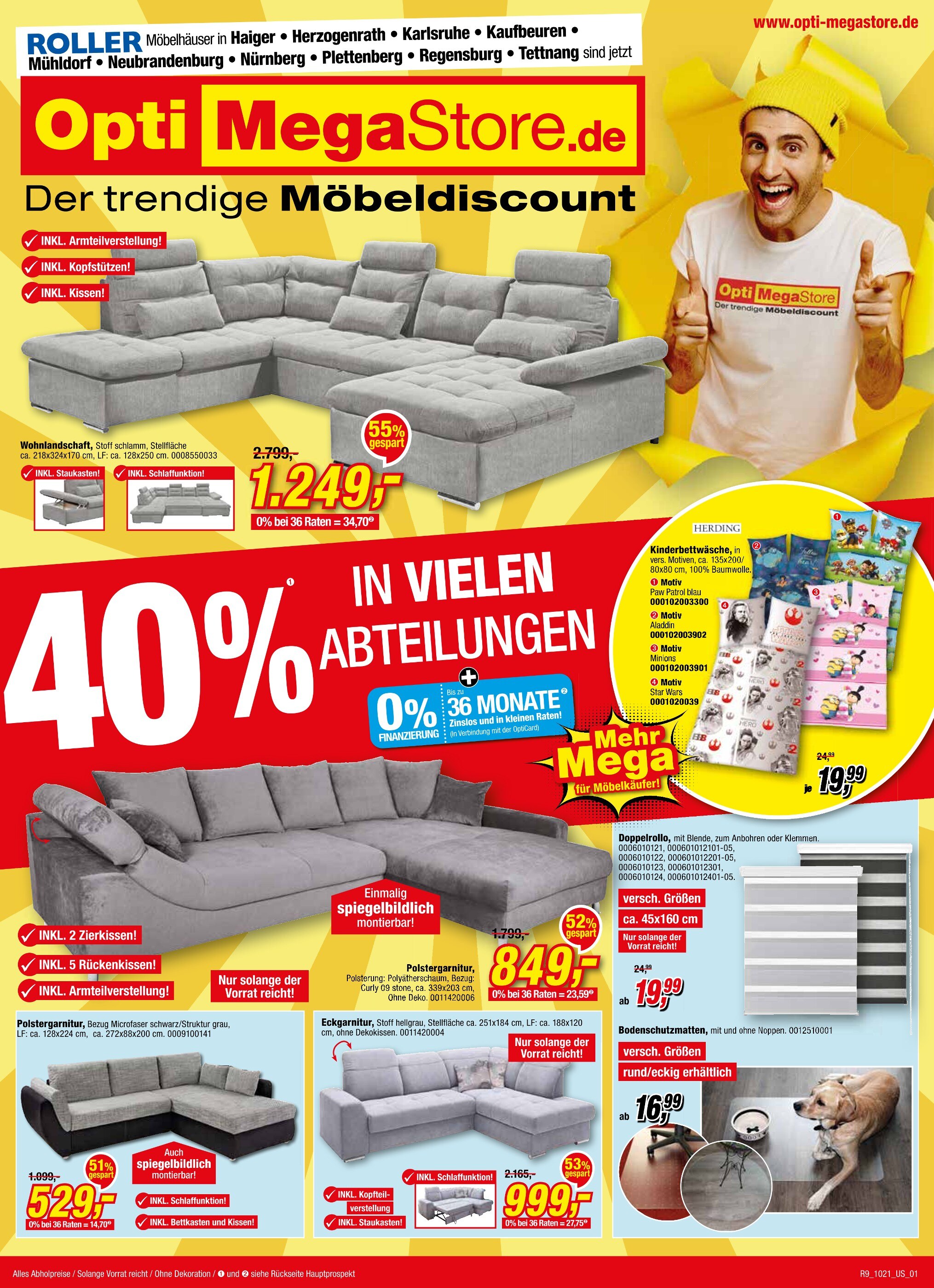 Opti-Megastore Prospekt für Finnentrop mit 18 Seiten Opti-Megastore Prospekt für Finnentrop: "40% IN VIELEN ABTEILUNGEN!", 18 Seiten, 23.10.2021 - 06.11.2021