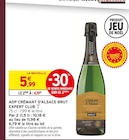 AOP Crémant d'Alsace Brut - Expert Club en promo chez Intermarché Hyper AOP Crémant d'Alsace Brut - Expert Club dans le catalogue Intermarché Hyper