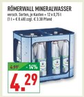 Mineralwasser von Römerwall im aktuellen Marktkauf Prospekt