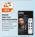 MGK 7421 MULTIGROOMER Angebote von BRAUN bei Müller Halle für 64,99 €