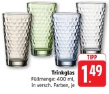 Trinkglas Angebote bei E center Leinfelden-Echterdingen für 1,49 €
