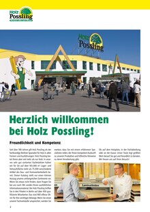 Aktueller Holz Possling Prospekt "Holz- & Baukatalog 2023/24" Seite 2 von 188 Seiten
