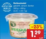 Aktuelle Feinkostlebensmittel Angebote bei Netto Marken-Discount in Wuppertal Aktuelles Rohkostsalat Angebot bei Netto Marken-Discount in Wuppertal ab 1,29 €