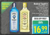 London Dry Gin Angebote von Bombay Sapphire bei EDEKA Ahaus für 16,99 €