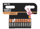 Les piles simply aa ou aaa x 10 - DURACELL dans le catalogue Stokomani