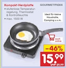 Kompakt-Herdplatte von GOURMETMAXX im aktuellen Netto Marken-Discount Prospekt