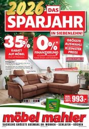 Aktueller Möbel Mahler Siebenlehn Möbel & Einrichtung Prospekt in Sedlitz und Umgebung, "DAS SPARJAHR" mit 16 Seiten, 21.01.2026 - 03.02.2026