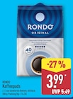 Kaffeepads von Rondo für 3,99 € bei ALDI Nord im Angebot Kaffeepads von Rondo im aktuellen ALDI Nord Prospekt