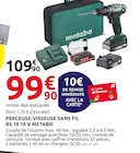 Mr.Bricolage Magalas - Promo Perceuse-visseuse sans fil BS 18 18 V Promo Perceuse-visseuse sans fil BS 18 18 V à 99,90 € dans le catalogue Mr.Bricolage à Magalas
