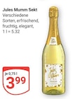 Jules Mumm im Angebot bei GLOBUS in Pirmasens Jules Mumm Angebote bei GLOBUS Pirmasens für 3,99 €
