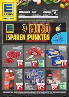 E center Prospekt der Woche "Wir lieben Lebensmittel!" Seite 1, 13.04.2026 bis 18.04.2026 für Lauf Aktueller E center Prospekt "Wir lieben Lebensmittel!" Seite 1 von 30 Seiten für Lauf