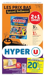 Catalogue Hyper U à Vichy, avec 44 pages Prospectus Hyper U à Vichy, "LES PRIX BAS Spécial Halloween", 44 pages, 20/10/2026 - 01/11/2026