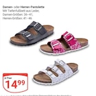 Damen- oder Herren-Pantolette im Angebot bei GLOBUS in Speyer Damen- oder Herren-Pantolette Angebote bei GLOBUS Speyer für 14,99 €