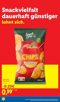 Chips im aktuellen Lidl Prospekt (Würzburg) Chips im Lidl Prospekt "Der Preisführer macht Deutschland dauerhaft günstiger!" mit 38 Seiten (Würzburg)