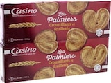 Les Palmiers Croustillants et feuilletés - CASINO en promo chez Casino Supermarchés Lyon à 1,45 €