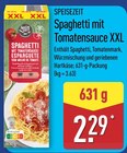 Spaghetti mit Tomatensauce XXL von Speisezeit im aktuellen ALDI Nord Prospekt für 2,29 €