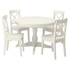 Tisch und 4 Stühle weiß/weiß Angebote von INGATORP / INGOLF bei IKEA Velbert für 578,96 €