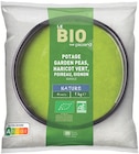 Potage garden peas, haricot vert, poireau, oignon bio - Le Bio dans le catalogue Picard