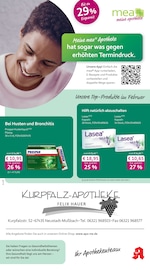 mea - meine apotheke Apotheken Prospekt der aktuellen Woche mit 4 Seiten, gültig von 01.02.2026 bis 28.02.2026, in Wachenheim und Umgebung Aktueller mea - meine apotheke Apotheken Prospekt in Wachenheim und Umgebung, "Unsere Februar-Angebote" mit 4 Seiten, 01.02.2026 - 28.02.2026