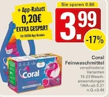 Feinwaschmittel Angebote von Coral bei WEZ Bad Oeynhausen für 3,99 €