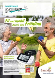 Sanitätshaus Schock GmbH Prospekt Fit und mobil durch den Frühling mit  Seiten in Dortmund und Umgebung