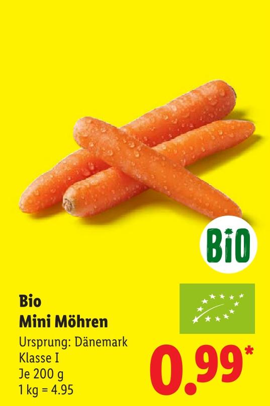 Bio Mini Möhren