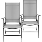 Gartenstuhl Santiago 2er Set Santiago grau Aluminium B/H/T: ca. 57x108x56 cm  im aktuellen POCO Prospekt für 49,99 €