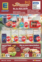 Discounter Prospekt von EDEKA Voerde EDEKA Prospekt: "Aktuelle Angebote", 30 Seiten, 22.09.2025 - 27.09.2025