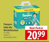 Pampers baby-dry Windelhöschen Angebote bei famila Nordost Celle für 20,99 €