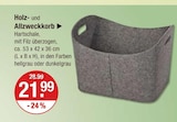 Holz- und Allzweckkorb im V-Markt Prospekt Holz- und Allzweckkorb von im aktuellen V-Markt Prospekt für 21,99 €