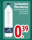 Mineralwasser im EDEKA Prospekt Mineralwasser von San Benedetto im aktuellen EDEKA Prospekt für 0,39 €