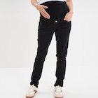Pantalon slim grossesse avec bandeau noir femme maternité - La Halle Pantalon slim grossesse avec bandeau noir femme maternité à 25,99 € dans le catalogue La Halle
