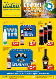 Cola im Netto Marken-Discount Prospekt "DER ORT, AN DEM DU IMMER AUSGEZEICHNETE PREISE FINDEST." mit 2 Seiten (Schonungen)