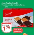 Sandwich-Eis Angebote von Jeden Tag bei GLOBUS Bruchsal für 1,79 €